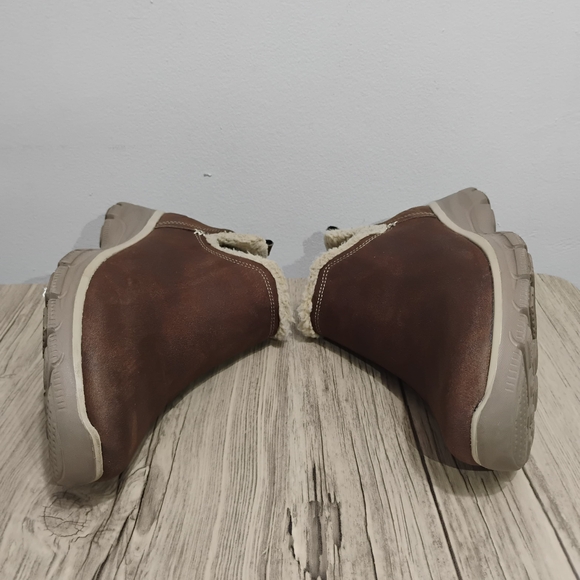 Skechers Memory Foam Women's Brown Boots Ankle - Picture 7 of 9